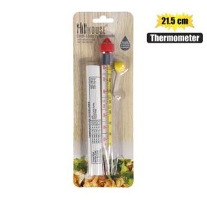 THERMOMETER CANDY GLASS 21.5cm HILLHOUSE